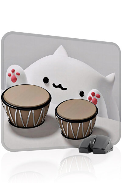 mousepad bastir Bongo Cat 48x40 Gaming Mouse Pad Αντιολισθητική βάση από καου...