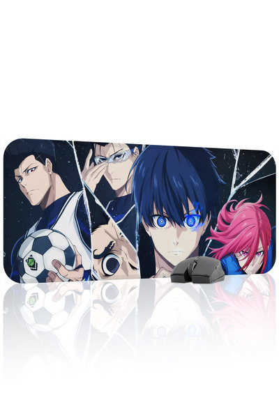 mousepad bastir Blue Lock Anime 70x30 Gaming Mouse Pad για παίκτες, Αντιολισθ...
