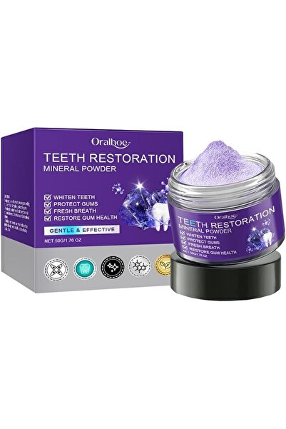 YiringEve Purple Teeth Whitening Powder, Grape and Mint Flavour, Natural Colo...