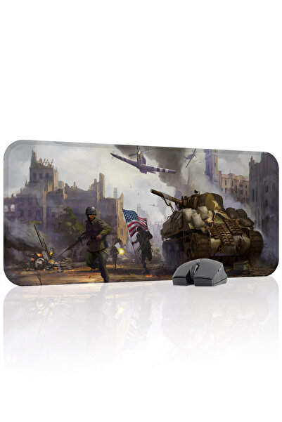 mousepad bastir Hearts of Iron 70x30 Gaming Mouse Pad για παίκτες, Αντιολισθη...