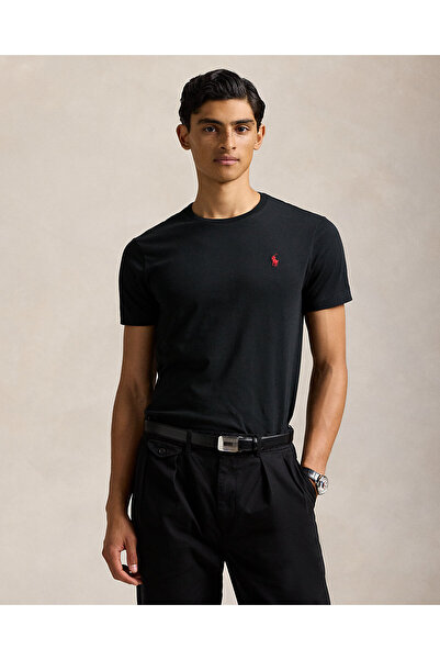 Ralph Lauren Blue Midilli İşlemeli Bisiklet Yaka Tişört