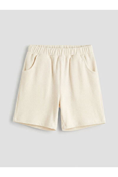 LC Waikiki Rmz Gi̇yi̇m Farkiyla Baby Boy Shorts with Waist Cord