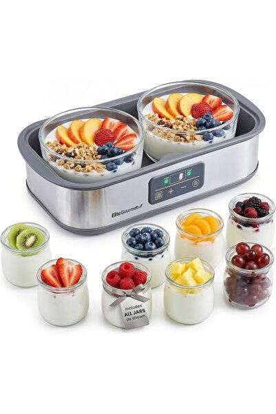 Elite Gourmet ProBioticPRO Digital Yogurt Machine, Programmable Time and Temp...