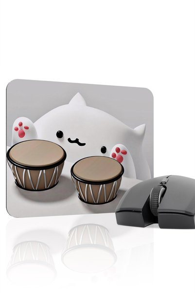 mousepad bastir Bongo Cat 22X18 Player Gaming Mouse Pad Non-Slip Rubber Base ...