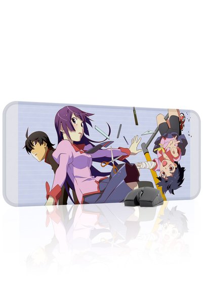 mousepad bastir Monogatari Anime 70X30 Player Gaming Mouse Pad Non-Slip Rubbe...