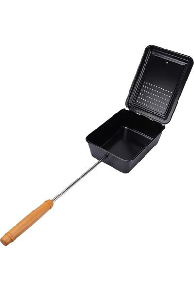 GENERAL Camping Popcorn Popper, 3.5 Quart Nonstick Popcorn Maker with 16 Inch...
