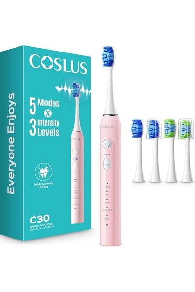 COSLUS C30 فرشاة أسنان كهربائية للبالغين والمراهقين للعناية اليومية