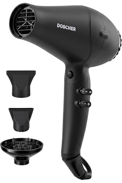 DOSCHER Hair Dryer 3 Function Salon Hair Dryer with Negative Ions, 2600W BLDC...