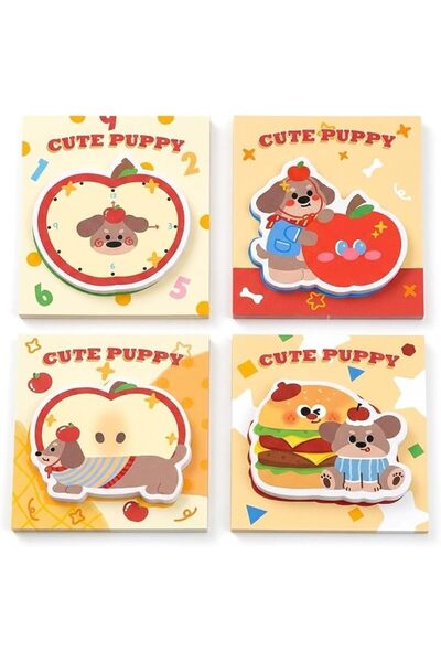 TERRIFI Animal Shaped Sticky Notes for Office and School Use 4 Pack Re-sticka...