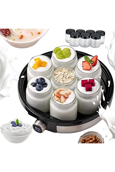 Generic Yogurt Maker Machine - Compact Fermentation Device with 7 Glass Cups ...