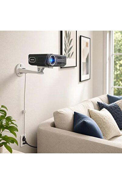 MINI PROJECTOR حامل جداري لجهاز العرض، 360 درجة °   حامل جداري قابل للتعديل ل...