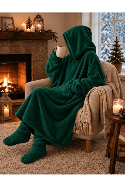 Generic Brand Wearable Blanket, Hooded, Healthy, Warm, Home and Comfortable S...