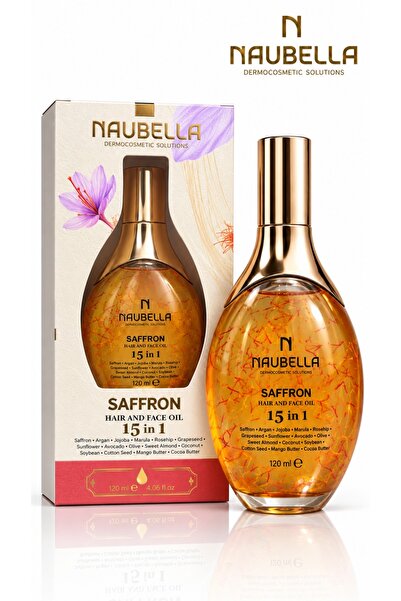 Saffron Oil 15 in 1 Değerli Yağ İçerikli Saç Vücut ve Yüz Bakım Yağı 120 ml