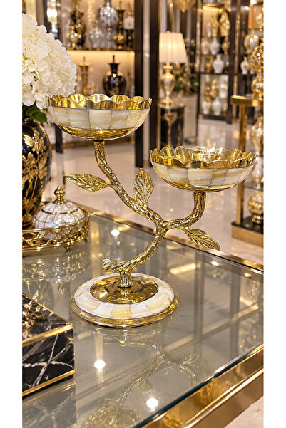 Genel Markalar ESTERHOMEDECOR Sedefli pirinç şamdan