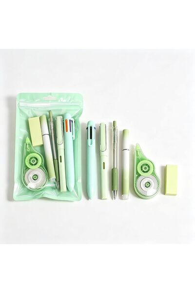 TERRIFI Stationery Set 6 Piece Writing Supplies Kit with 6-Color Pen, Highlig...