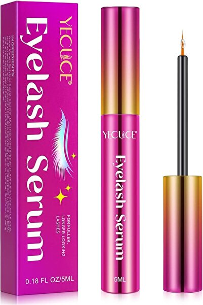 YECUCE Eyelash Growth Serum 15ml - Fast-Acting Formula for Thicker, Longer, H...