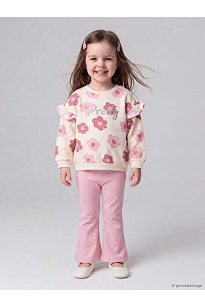 LC Waikiki I Floral Baby Girl Sweatshirt and Leggings from Freezen Store