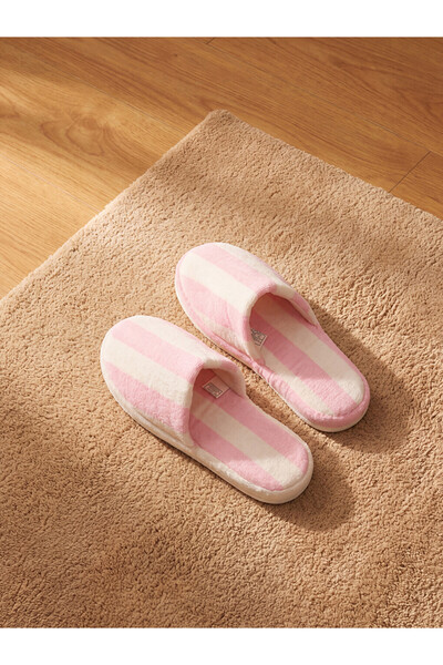 LC Waikiki I Striped Embroidered Women's Towel House Slippers from Freezen Store
