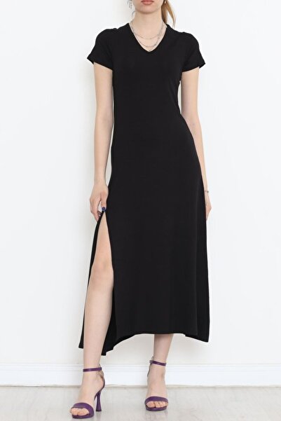 JANES V-Neck Dress Black