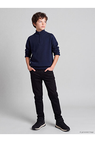 LC Waikiki Two Mt Shop Quality Lcw Kids Black Elastic Waist Boys' Jean Pants