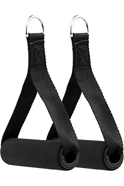 GENERAL 2 Pieces Exercise Handles Cable Machine Attachments Resistance Bands ...