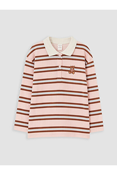 LC Waikiki I Devrik Roba Collar Striped Girls' T-Shirt from Freezen Store