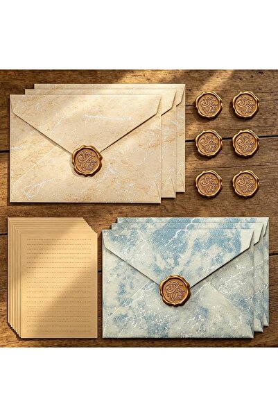 Generic MuSylonz 32 Pcs Letter Writing Set, 20 Vintage Letter Writing Paper, ...