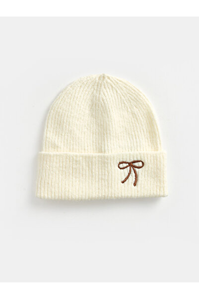 LC Waikiki I Bowknot Embroidered Girls' Knitwear Beanie from Freezen Store