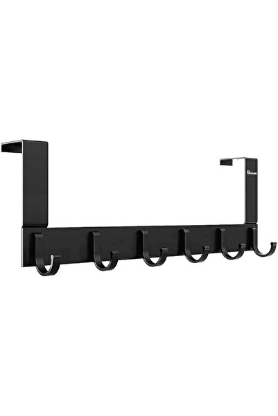 Anjuer Over The Door Hook Hangers Aluminum Organizer for Kitchen Bathroom 6 H...