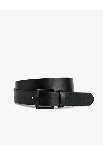 Koton Buckle Faux Leather Belt