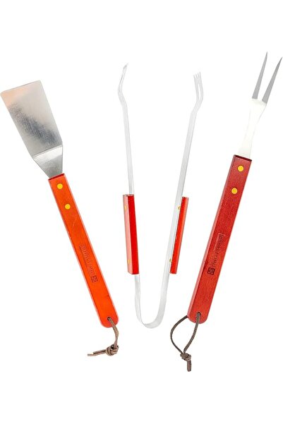 ROYALFORD 3Pc Bbq Grill Tools Set - Stainless Steel Barbecue Accessories Set ...