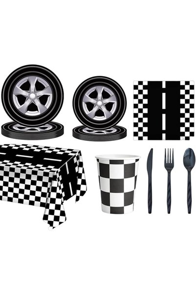 Soofam 117pcs Harry Birthday Party Supplies Potter Party Tableware Set with 7...