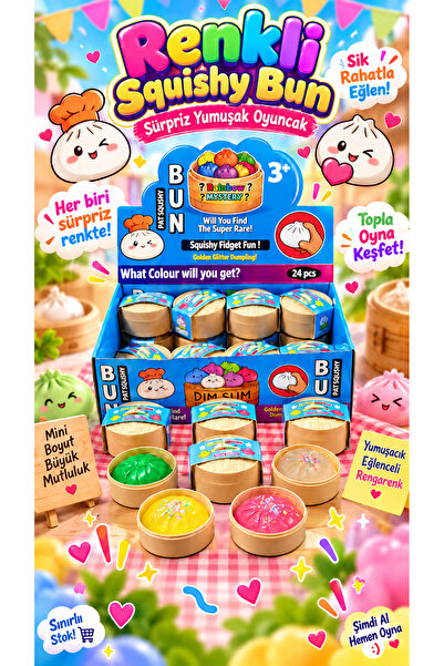 Maloria Çin mantısı Mini Sukuşi New Trend Dumpling Sürpriz Renklerde Rainbow ...