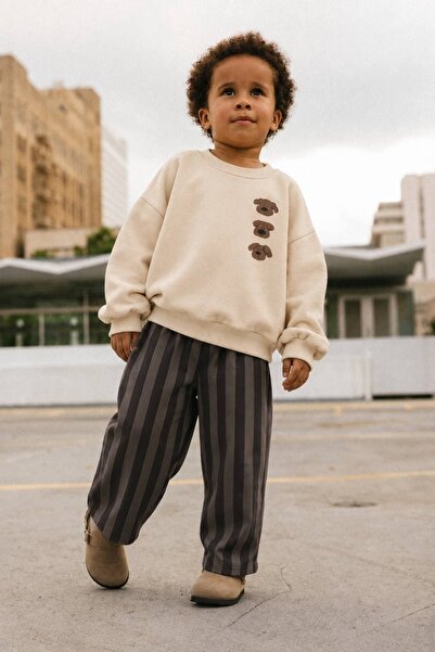 Patriko Boys' Cotton 3-Ply Dog Printed Sweat Suit with Checked Bottom and Top...