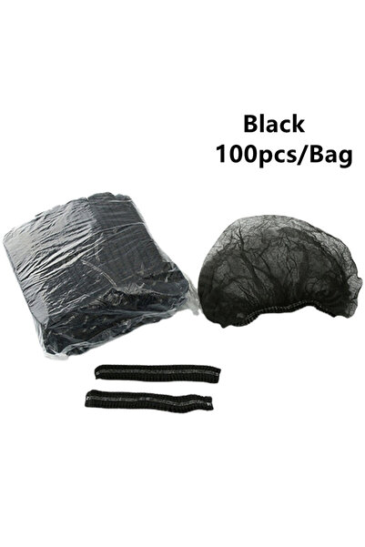 Choice Black 100PCS 100PCS Disposable Bouffant Cap Non Woven Bath Shower Hair...