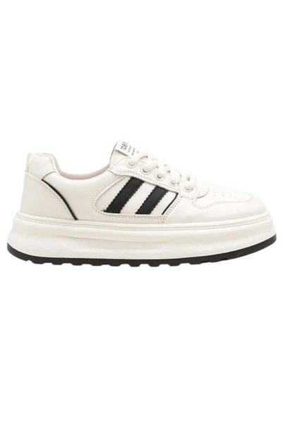 Permani Pantofi de damă Adidași bej negru Glerita 37