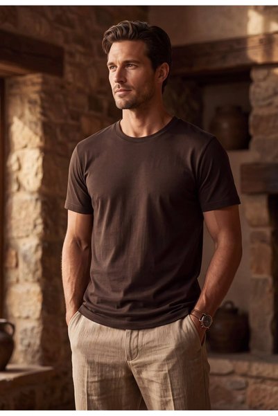 TALY Premium Basic Oysho Fabric Men's T-Shirt