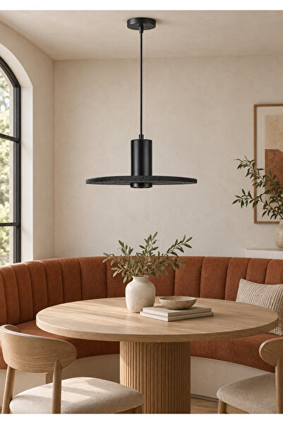 Generic Brand Modern Black Pendant Ceiling Light with E27 Base Ha/D5994/330Bk
