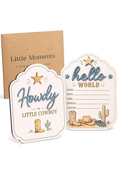 TERRIFI Hello World Newborn Sign – Birth Announcement Sign for New Baby – Nur...