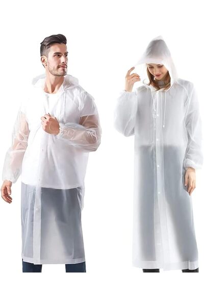 Generic معطف ميزني المضاد للمطر للبالغين، معطف مطر قابل لإعادة الاستخدام، مقا...