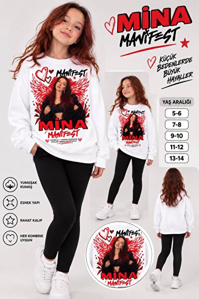 SİBELİZE Mina Manifest Printed Girls' Leggings Sweatshirt Set