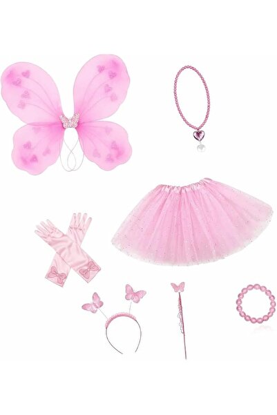 Sweet seven طقم زينة على شكل فراشة، مجموعة إكسسوارات أنيقة للملابس مع أجنحة ز...