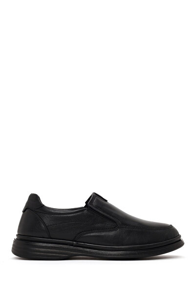 Derimod Men's Black Leather Comfort Loafer Wm832006Dv