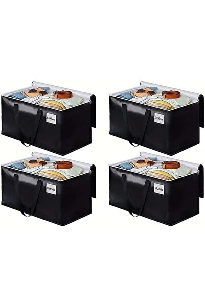 GENERAL YelaJoy 4Pcs 76L Totes Moving Bags, Oversized Moving Storage Bag with...