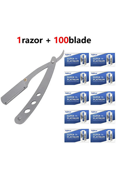 Choice M291 1razor 100blade Shaver Barber Edge Stainless Steel Razor Men Prof...