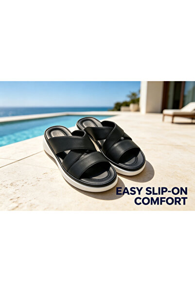 huanxiwa صندل كروس ستريب للجنسين بكعب عالي 3 سم، خفيف الوزن، صندل ويدج مريح ل...