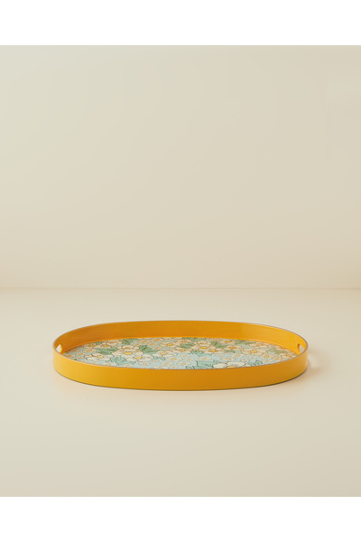 English Home Country whisper tray 44x30 cm yellow