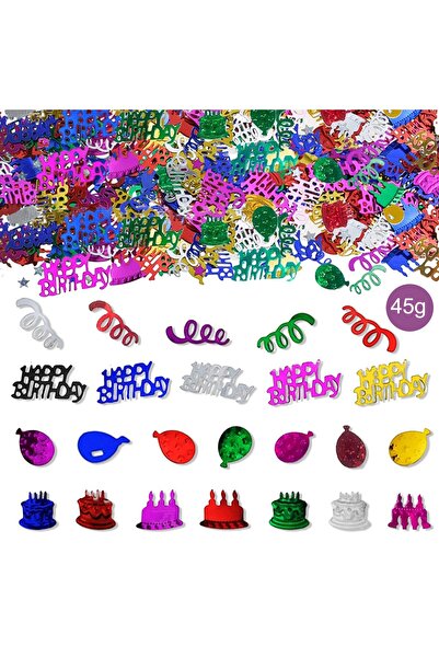 Noonedibs Confetti Festive de Petrecere Birthday – Decoratiuni Colorate pentr...