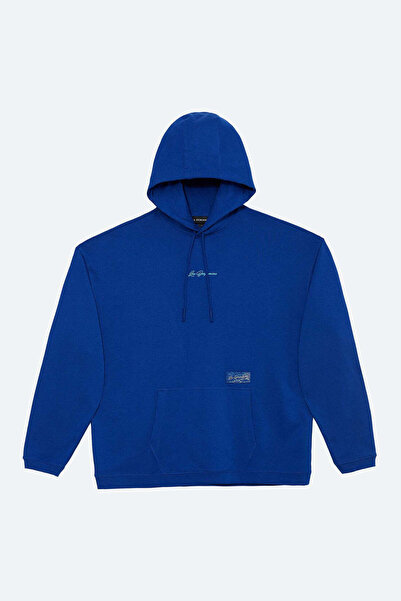 LES BENJAMINS Extra Loose Fit Sırt Baskılı Kapüşonlu Sweatshirt