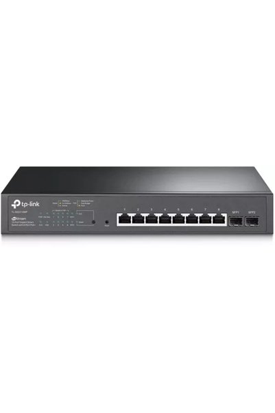 TP-LINK Switch JetStream TL-SG2210MP PoE+ 8x RJ-45 2x SFP Negru